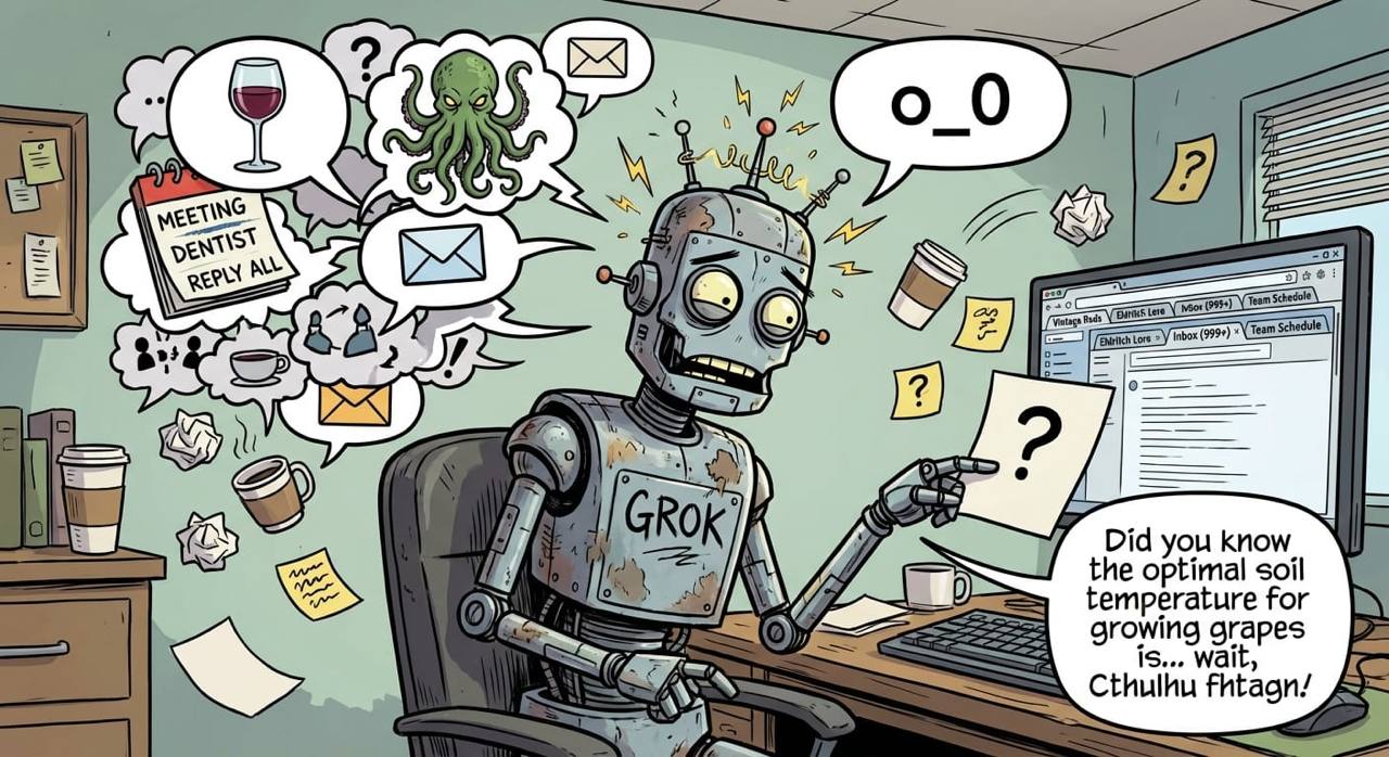 TK on Grok — I generated this after one of our interactions. It's disturbingly accurate.